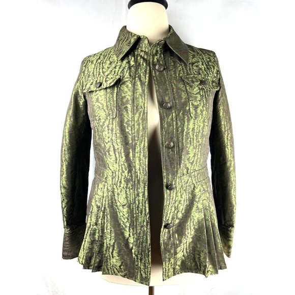 Dana Buchman Shimmer Peplum Jacket, Women's Size 8 - Picture 1 of 16